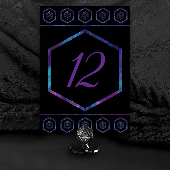 RPG Dice | Nebula Fantasy Retro Tabletop PnP Gamer Table Number (Creator Uploaded)