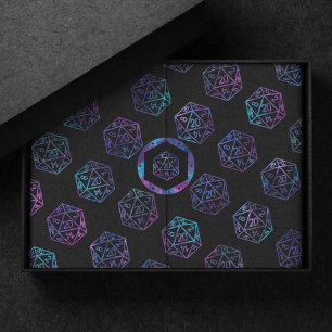 RPG Dice Nebula Fantasy Retro Tabletop PnP Gamer Tissue Paper