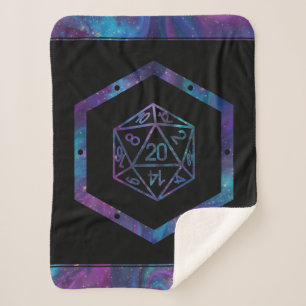 RPG Dice   Nebula Old School Tabletop Role Player Sherpa Blanket