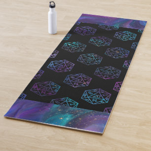 RPG Dice   Nebula Old School Tabletop Role Player Yoga Mat