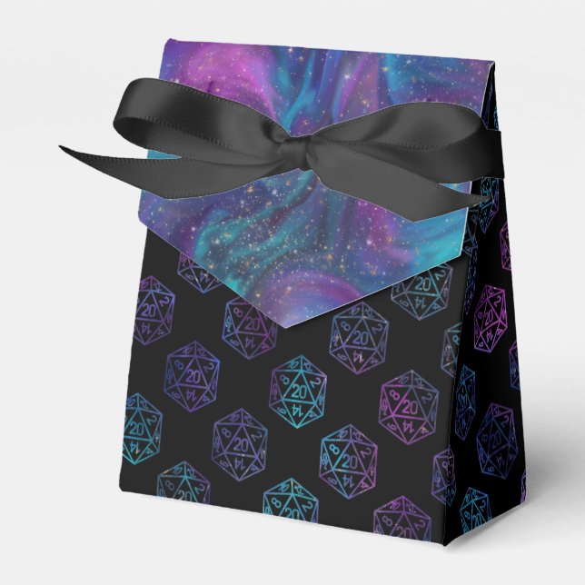RPG Dice | Nebula Old School Tabletop Roleplayer Favor Box (Front Side)