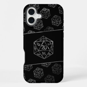 RPG Dice   Retro Old School Tabletop Role Player iPhone 16 Plus Case