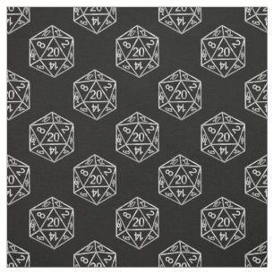 RPG Dice   Retro Old School Tabletop Roleplayer Fabric