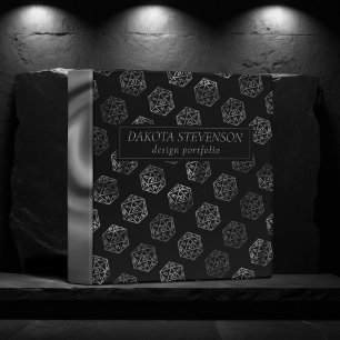 RPG Dice   Retro Tabletop PnP Role Player Branding Binder