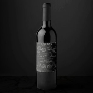 RPG Dice   Retro Tabletop PnP Roleplayer Thank You Wine Label