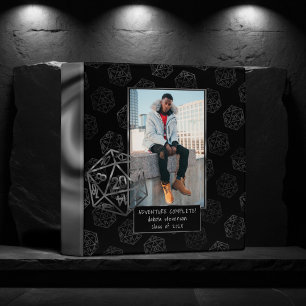 RPG Dice   Retro Tabletop Role Player Graduation Binder