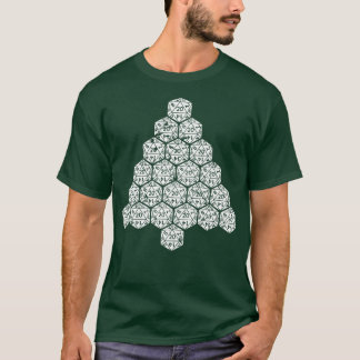 RPG Dice Tree Xmas Roleplaying T-Shirt