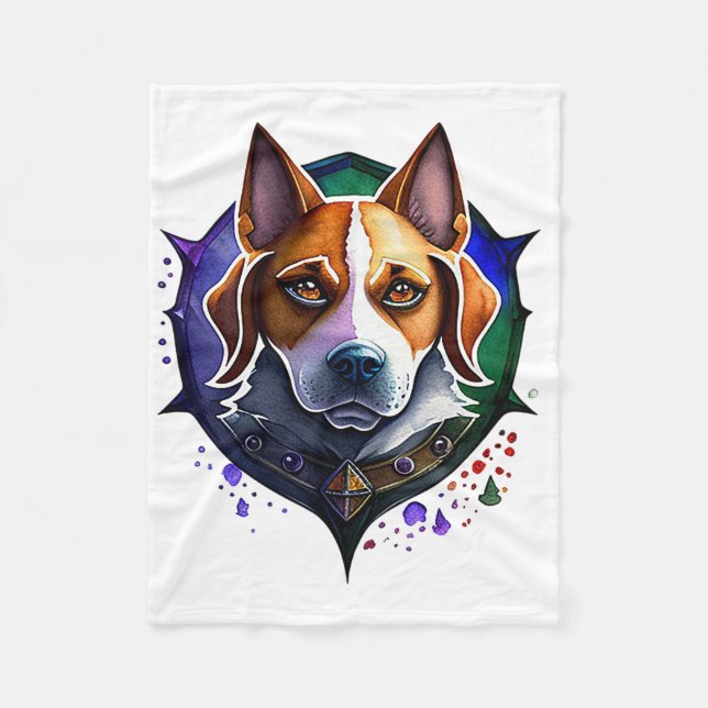 RPG Dog Fleece Blanket (Front)