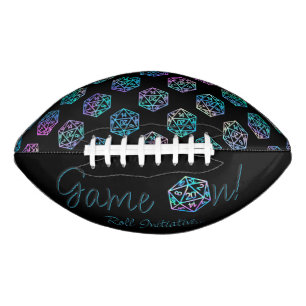 RPG Game On Holo Retro Tabletop Role Player Dice Football