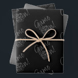 RPG Game On | Old School Tabletop Roleplayer Dice Wrapping Paper Sheet<br><div class="desc">GEEK CHIC GAMER! Novelty RPG wrapping papers are also ideal for ephemera diy furniture decoupage, or home decor do-it-yourself projects. It's GAME ON! so choose your weapon and roll initiative! Perfect for any old school tabletop pen/pencil and paper (PnP) fantasy role player, the design features a seamless pattern of 20-sided...</div>