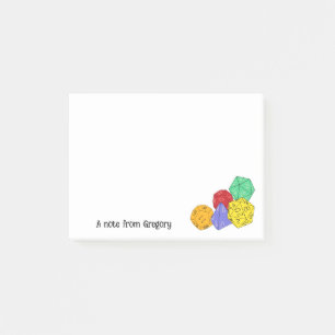 RPG Gaming Dice, Board, Fantasy Games Personalized Post-it Notes