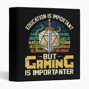 rpg gaming is importanter binder