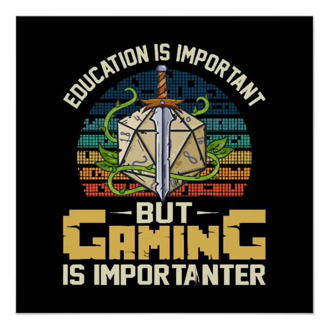 rpg gaming is importanter poster (Front)