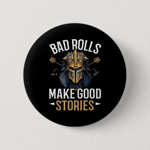 Rpg Gaming Role Playing D20 Tabletop Games Funny R 2 Inch Round Button