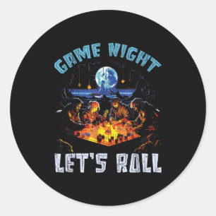 Rpg Gaming Role Playing D20 Tabletop Games Funny R Classic Round Sticker