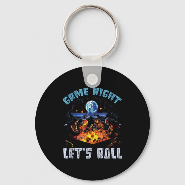 Rpg Gaming Role Playing D20 Tabletop Games Funny R Keychain (Front)