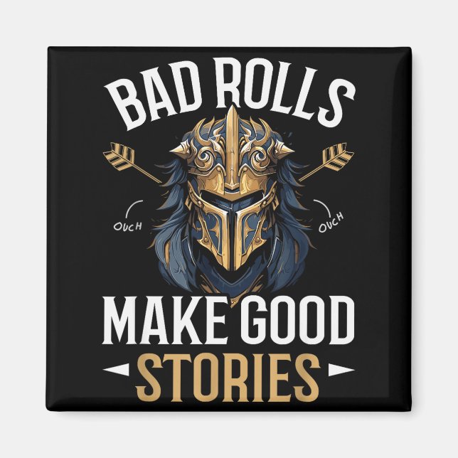 Rpg Gaming Role Playing D20 Tabletop Games Funny R Magnet (Front)