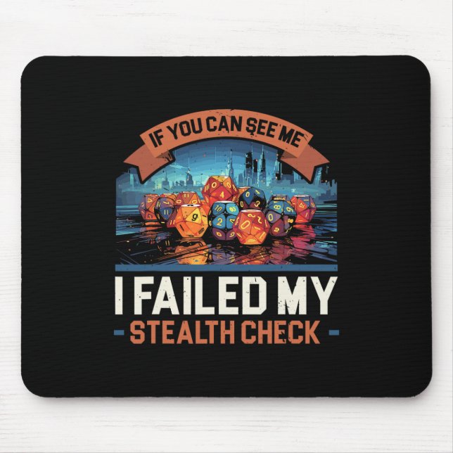 Rpg Gaming Role Playing D20 Tabletop Games Funny R Mouse Pad (Front)