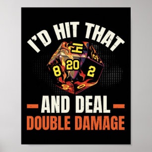 Rpg Gaming Role Playing D20 Tabletop Games Funny R Poster