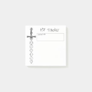RPG Hit Point Tracker   PnP Tabletop Gamer Dice Post-it Notes