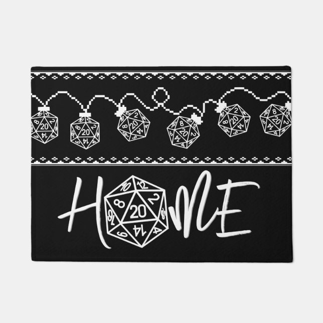 RPG Lights Classic | Fantasy Tabletop Gamer Dice Doormat (Front)