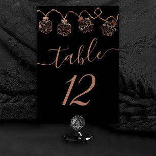 RPG Lights   Copper Retro Tabletop Roleplayer Dice Table Number