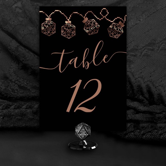 RPG Lights | Copper Retro Tabletop Roleplayer Dice Table Number (Creator Uploaded)