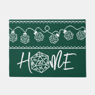 RPG Lights Green   Fantasy Tabletop Gamer Dice Doormat