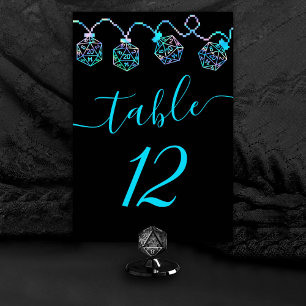 RPG Lights   Holo Retro Tabletop Roleplayer Dice Table Number
