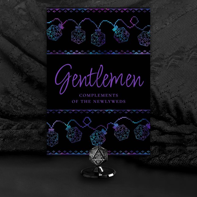 RPG Lights | Nebula Tabletop Roleplayer Custom Table Number (Customize for various tables (advice, bubbles, snack/sweets/coffee bar, ladies/gentlemen, etc))