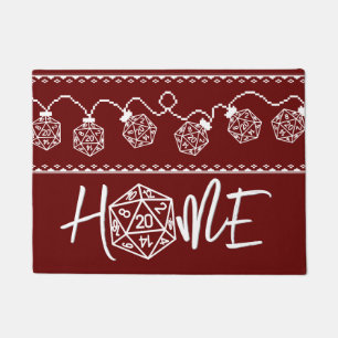 RPG Lights Red   Retro Tabletop Role Player Custom Doormat