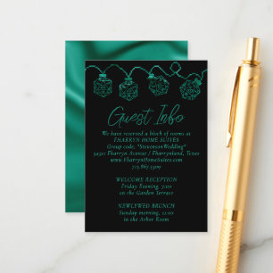 RPG Lights   Teal Green Fantasy Tabletop Details Enclosure Card