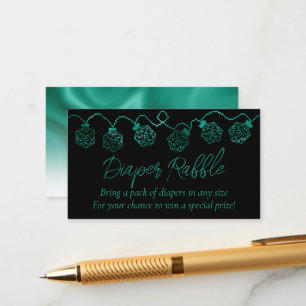 RPG Lights   Teal Green Fantasy Tabletop Diaper Enclosure Card