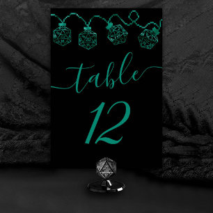 RPG Lights   Teal Green Tabletop Roleplayer Dice Table Number