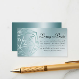 RPG Luxe   Aqua Fantasy Tabletop Gamer Baby Book Enclosure Card