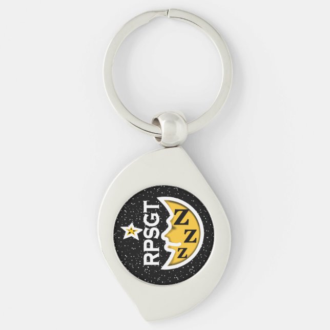 RPSGT POLYSOMNOGRAPHY SLEEP by Slipperywindow Keychain (Front)