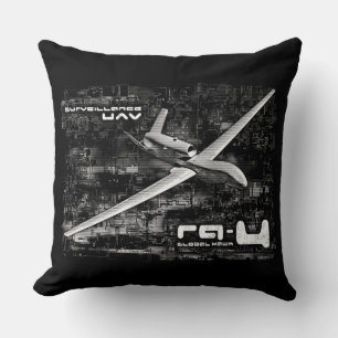 RQ-4 Global Hawk Throw Pillow