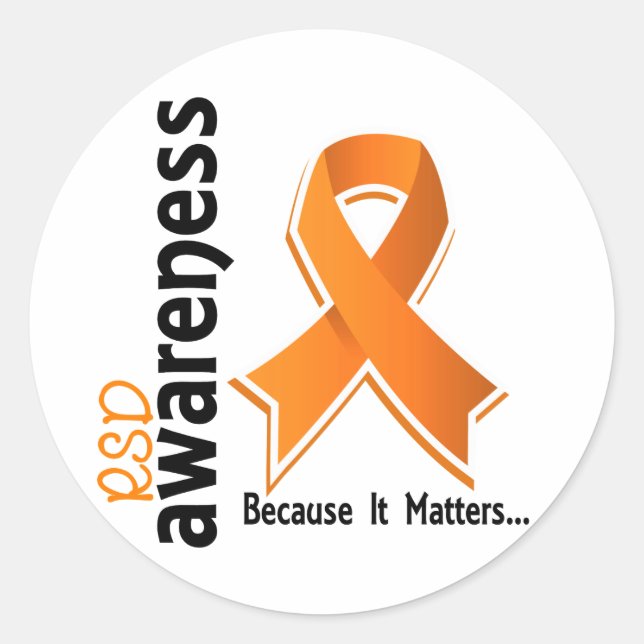 RSD Awareness 5 Reflex Sympathetic Dystrophy Classic Round Sticker (Front)