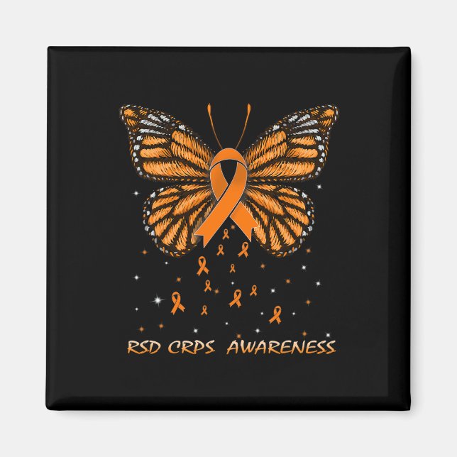 RSD CRPS Awareness Butterfly  Magnet (Front)