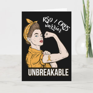 Rsd Crps Awareness Crps Warrior Unbreakable Tee Gi Card