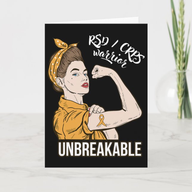 Rsd Crps Awareness Crps Warrior Unbreakable Tee Gi Card (Front)