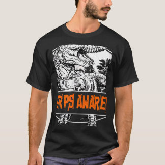 RSD CRPS Awareness Dinosaur Orange Ribbon T-Shirt