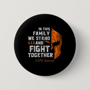 Rsd-crps Awareness Family Support Spartan Warrior  2 Inch Round Button