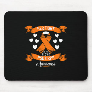 Rsd Crps Awareness Her Fight Orange Ribbon Complex Mouse Pad