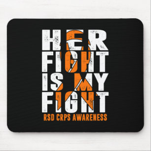 Rsd Crps Awareness Her Fight Orange Ribbon Complex Mouse Pad
