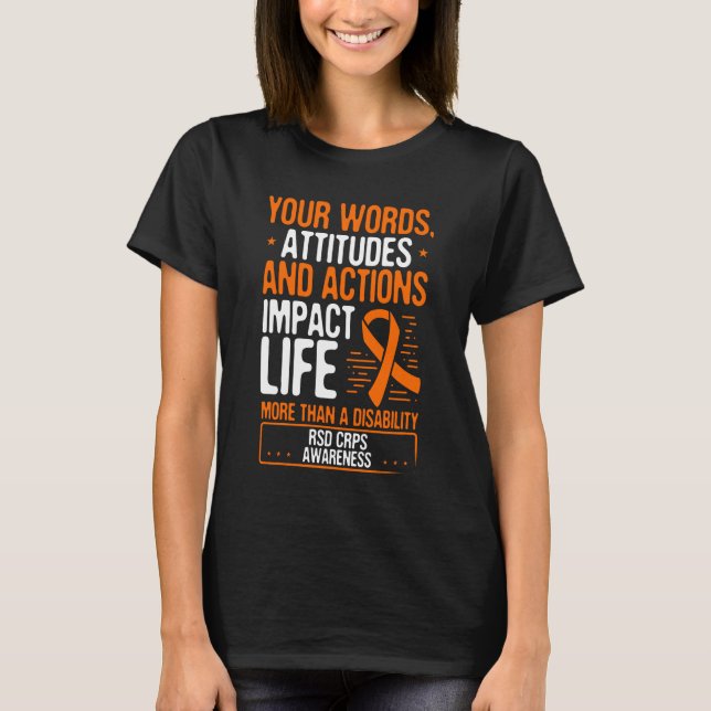 RSD CRPS Awareness Month Day Warrior Survivor T-Shirt (Front)