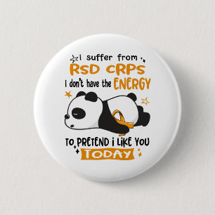 RSD CRPS Awareness Month Ribbon Gifts 2 Inch Round Button