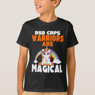 RSD CRPS Awareness Orange Ribbon Cute Magical Unic T-Shirt