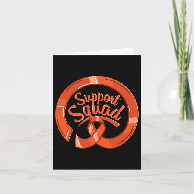 Rsd Crps Awareness Ribbon Support Squad  Card (Front)
