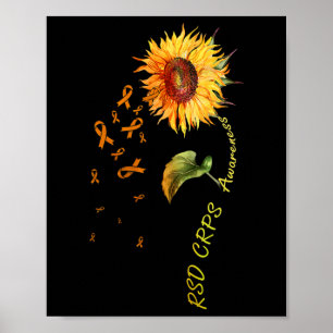 Rsd Crps Awareness Sunflower 1  Poster